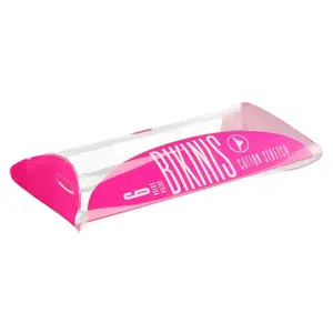 Kleine Plastik hülle Geschenk gedruckte Form Verpackung Benutzer definiertes Logo Klar Transparent Kunden spezifische Candy Pvc Kissen box