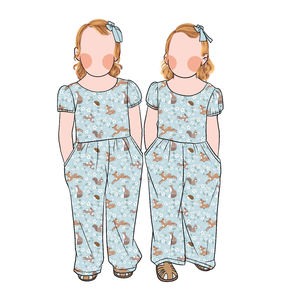 Vente promotionnelle manches bouffantes filles bébé escalade vêtements pantalons amples petite fille grande taille une pièce plaisir ensemble - Product Image 3