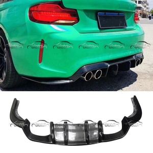 V Style Carbon Fiber Rear Bumper Lip Diffuser Fin Spoiler Rocker <b>Splitters</b> for BMW F87 M2 Body Kits - Product Image 1