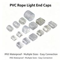 Embouts universels étanches IP65 en PVC pour ruban lumineux – Modèles ronds, plats et carrés – Cache de jointement pour bande lumineuse – Raccord de connexion