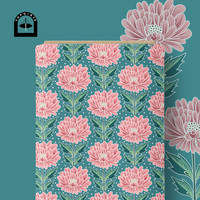 Tissu en coton floral Topoints pour robes, impression numérique, motifs personnalisés AAR