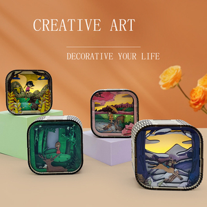 OEM Großhandel Holzpuzzle-Uhr Kinder-Lernspielzeug Kindergeschenk Handwerk Mini-Tischlampe DIY 3D-Puzzles für Erwachsene - Product Image 3