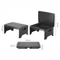 Housse de table de rangement pliable moderne en plastique pour enfants et adultes, protection polyvalente pour bureau d'apprentissage et de repas, sûre, durable, vente en gros