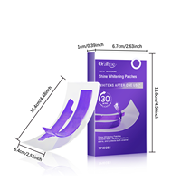 Bandes de blanchiment des dents violettes personnalisées patchs de soins bucco-dentaires quotidiens pour rafraîchir et nettoyer les dents