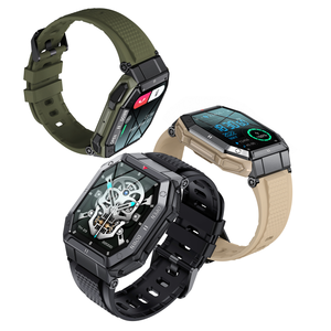 Nouvelle montre connectée K55 tendance, étanche IP68, avec écran tactile, suivi de la fréquence cardiaque, tracker de fitness, compatible Android et <span class=keywords><strong>iPhone</strong></span> - Product Image 2