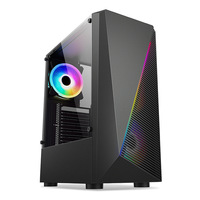 -ATX Mid Tower Steel Gaming PC Case with 7 Expansion Slots