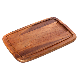 Tabla de Cortar de Madera Rectangular con Ranura Profunda para Recoger Líquidos, Superficie Lisa y Duradera para Cocina - Product Image 2