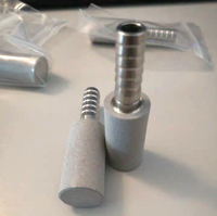 Tube filtrant personnalisable de 20 à 200 microns en acier inoxydable fritté poreux, pierre à air industrielle en métal poreux fritté