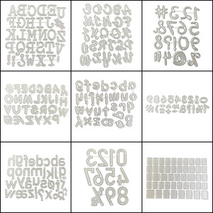 Matrices de découpe alphabet en gros, matrices de découpe métalliques personnalisées en acier au carbone pour <span class=keywords><strong>scrapbooking</strong></span> et fabrication de cartes - Product Image 5