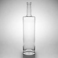 Bottiglia di Vetro Cilindrica Alta Extra-Flint Personalizzata JB GLASS per Liquori con Finitura in Sughero