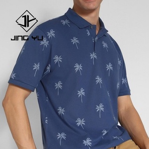 OEM Custom logo Luxury High Quality Stretch Milk Silk Vintage Printed Golf <b>Shirt</b> for Men - Product Image 4