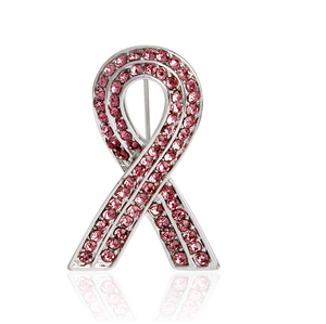 Broche Personalizado con Símbolo <span class=keywords><strong>del</strong></span> Cáncer <span class=keywords><strong>de</strong></span> Mama, Cristal <span class=keywords><strong>de</strong></span> Diamante, Cinta Rosa <span class=keywords><strong>de</strong></span> la SIDA, Aniversario <span class=keywords><strong>del</strong></span> Día <span class=keywords><strong>de</strong></span> la SIDA y Pin <span class=keywords><strong>del</strong></span> Cáncer <span class=keywords><strong>de</strong></span> Mama - Product Image 1