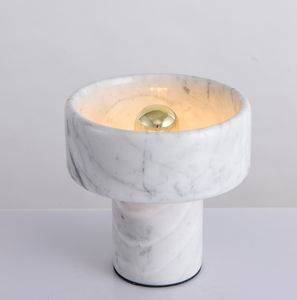 Đèn bàn bằng đá cẩm thạch trắng hiện đại Mô hình phòng đầu giường chiếu sáng đèn bàn nhà - Product Image 3