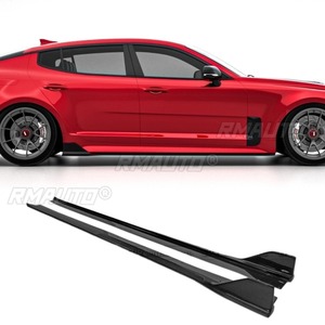 Pour Kia Stinger SW Style : Kit de modification en fibre de carbone véritable pour pare-chocs avant et arrière, aileron, jupes latérales, lèvre de pare-chocs et garniture de coin de protection - Product Image 3