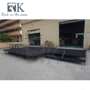 Escenario Plegable de Acero Resistente, Precio de Fábrica, Plataforma de Escenario con Escalera para Bodas - Product Image 4