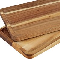 Plateau de service rond en bois d'acacia pour pizza et fromage, spatule pelle à pizza en bois de 12 pouces avec poignées