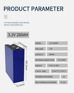 10000 + chu kỳ 280ah hthium cornex Pin 3.2V 314ah LiFePO4 Pin lăng trụ Lithium Ion di động akku cho 12V 48V pin - Product Image 3