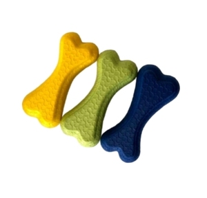 Hondenkauwspeelgoed Eco-vriendelijk EVA-schuim Klein botvormig Schattig en grappig speeltje tegen verveling voor honden & kleine dieren Op voorraad - Product Image 4