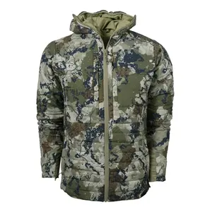 Personalizado impresso silêncio Camo caça casacos DWR estiramento Nylon leve jaqueta isolada dos homens