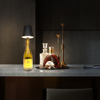 Lampe de nuit décorative moderne et minimaliste en forme de bouteille de vin, éclairage d'ambiance pour bars et chambres