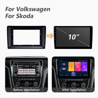 Lecteur DVD de voiture universel 10 "Android Auro pour VW Bora Golf 6 Passat Scirocco Sharan Touran pour Skoda Octavia Fabia 2