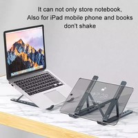 Support pour ordinateur portable pliable, support vertical pour tablette, support d'ordinateur en alliage d'aluminium, support de moniteur portable pour Macbook pour Xiaomi