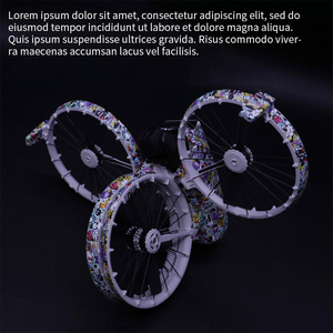 Housse de protection pour drone Ensemble d'autocollants imperméables en PVC pour le contrôle du RC-N3 Autocollants d'emballage complets pour DJI Flip Drone Accessoires - Product Image 3