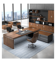 Patron bureau bureau et chaise combinaison Simple moderne président directeur de bureau superviseur grande Table ensemble de meubles de bureau