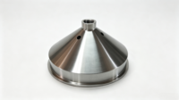 Réducteur conique sanitaire personnalisé 286 mm Tri-Clamp avec trou de 15 mm et filetage BSP de 1 pouce