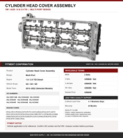 Tapa de Válvulas de Motor RACEORLY 04L103044AD 04L109071AB para Audi A3 Q2 Q3 Q5 VW Golf Passat EA288 1.6 2.0 TDI