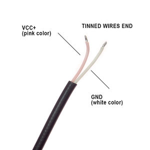 Cavo Pigtail USB 2.0 di Alta Qualità 5V da Maschio a 2 Pin con Estremità a Filo Nudo per Strisce LED, Lampade e Ventilatori - Product Image 5