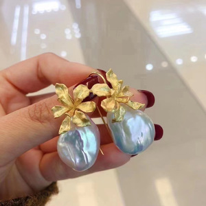 ถาดใส่ต่างหูเปล่าทำจากเงินแท้ S925 รุ่น 10709 สำหรับงาน DIY ประดับมุก พร้อมลูกปัดขนาด 10-16 มม. เครื่องประดับแฟชั่น ต่างหู ยี่ห้อ WENCHI ประเทศจีน - Product Image 1