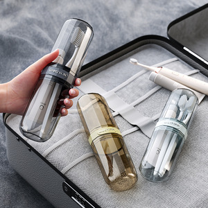 Set da Viaggio Portatile Tre-in-Uno in Plastica con Bicchiere per Gargarismo e Spazzolino con Porta Dentifricio - Product Image 3