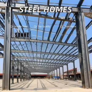 Tùy chỉnh kết cấu thép sang trọng biệt thự nhà tiền chế di động với nhịp dài chi phí thấp xây dựng thép nhẹ - Product Image 6