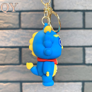 QY Logo personnalisé PVC souple porte-clés 2D 3D caoutchouc porte-clés personnalisé en relief nom lettre porte-clés cadeau - Product Image 4