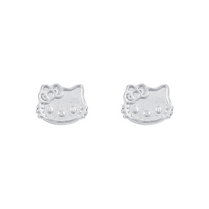 <span class=keywords><strong>Orecchini</strong></span> a Perno Hello Kitty in <span class=keywords><strong>Argento</strong></span> S999, Design <span class=keywords><strong>Mini</strong></span> Gatto Carino, Regalo Trendy per Feste, Tono Oro e <span class=keywords><strong>Argento</strong></span> per Donne, Vendita all'Ingrosso - Product Image 5