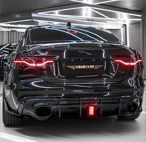 2021-2023 cho Jaguar XF Chất lượng cao sợi carbon Bộ dụng cụ cơ thể <span class=keywords><strong>RS</strong></span> phong cách khuếch tán phía sau ống xả hoàn hảo phù hợp với phụ kiện xe hơi - Product Image 2