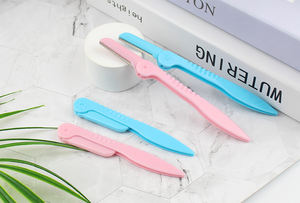 Maquinilla de afeitar multifunción <span class=keywords><strong>para</strong></span> cejas 2pes, herramienta de maquillaje de acero inoxidable <span class=keywords><strong>para</strong></span> mujer, maquinilla de afeitar <span class=keywords><strong>para</strong></span> recortar cejas - Product Image 4