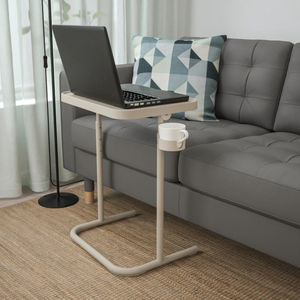 Escritorio de ordenador pequeño y duradero portátil para oficina en casa, mesa plegable Popular con portavasos, almacenamiento conveniente, fácil de plegar - Product Image 4