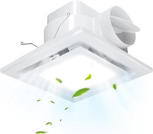 Ventilateur d'extraction en gros pour <span class=keywords><strong>salle</strong></span> <span class=keywords><strong>de</strong></span> <span class=keywords><strong>bain</strong></span> <span class=keywords><strong>avec</strong></span> lumière, idéal pour douche, toilettes, cuisine, bureau, maison – Ventilateurs <span class=keywords><strong>de</strong></span> plafond LED <span class=keywords><strong>avec</strong></span> éclairage, fabrication OEM/ODM - Product Image 1