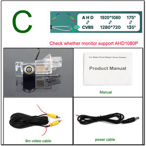 Caméra de vue arrière pour véhicule, avec accrocher à l'arrière, à 170 degrés, 1080P AHD, pour <span class=keywords><strong>Renault</strong></span> Thalia, Captur, ludacia, Clio, symbole Twingo, Megane Lodgy et <span class=keywords><strong>Scenic</strong></span> - Product Image 6