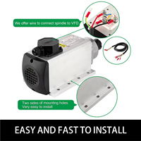 Moteur de broche CNC électrique à refroidissement par air haute vitesse 4kw ER25 220V/380V avec onduleur/VFD pour machine de gravure et de fraisage
