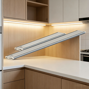 Luces LED Magnéticas Inalámbricas Recargables por USB para Gabinetes, 12V, Aluminio, 3000K, Sensor PIR, Modernas para Cocina y Baño - Product Image 1