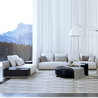 DIY Sofa Italienisches Modernes Ecksofa, Hochwertiger Stoff, Komfortables Sofa, Wohnzimmer-Möbelset, Hergestellt in China