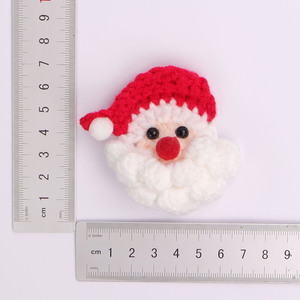 Hand Crocheted Christmas Tree Decorations DIY Knitting Material Kit Yarn Santa Bear Snowflake Pendant - Product Image 2