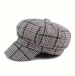 Nouvelle collection 2024 : Casquette Gavroche en Coton Sergé 100% pour Femme – Tendance Printemps-Automne - Product Image 1