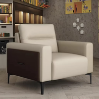 canapés de bureau à ossature en bois massif de haute qualité, canapé en cuir de luxe au design moderne, vente en gros au prix