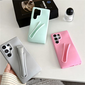 Nueva funda de brillo de labios para Samsung S24, funda de teléfono con soporte de bálsamo labial de silicona para Samsung Galaxy S24 S23 <span class=keywords><strong>Ultra</strong></span> A14 A15 - Product Image 1
