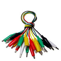 1 Juego / 10 Piezas, Cables de Prueba de Doble Extremo para Mantenimiento, Cables de Conexión de 46 cm con Pinza de Cocodrilo y Cable, Gran Venta