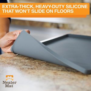 <span class=keywords><strong>Neater</strong></span> Pet marche Pet stuoie in Silicone per cibo e acqua gatto cane ciotola tappetino in Silicone impermeabile vassoio alimentazione cane stuoia cibo per pavimenti